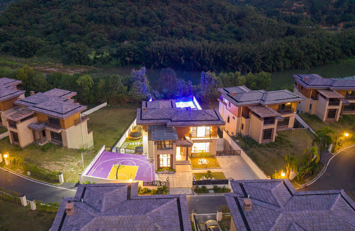 7 &nbsp;&nbsp;熹乐谷网红无边超大泳池7房13床|私家温泉+篮球场+亲子足球场+滑梯+蹦床【13-2】